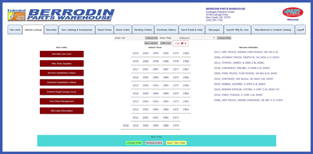 ePART Connection catalog